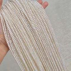 Set Bộ Trang Sức Ngọc Trai Hạt Tròn Nhí 2-3mm Khoá Cham Hạt Trai Chuông MADAME HIEN PEARLS Đáng Yêu SCG010