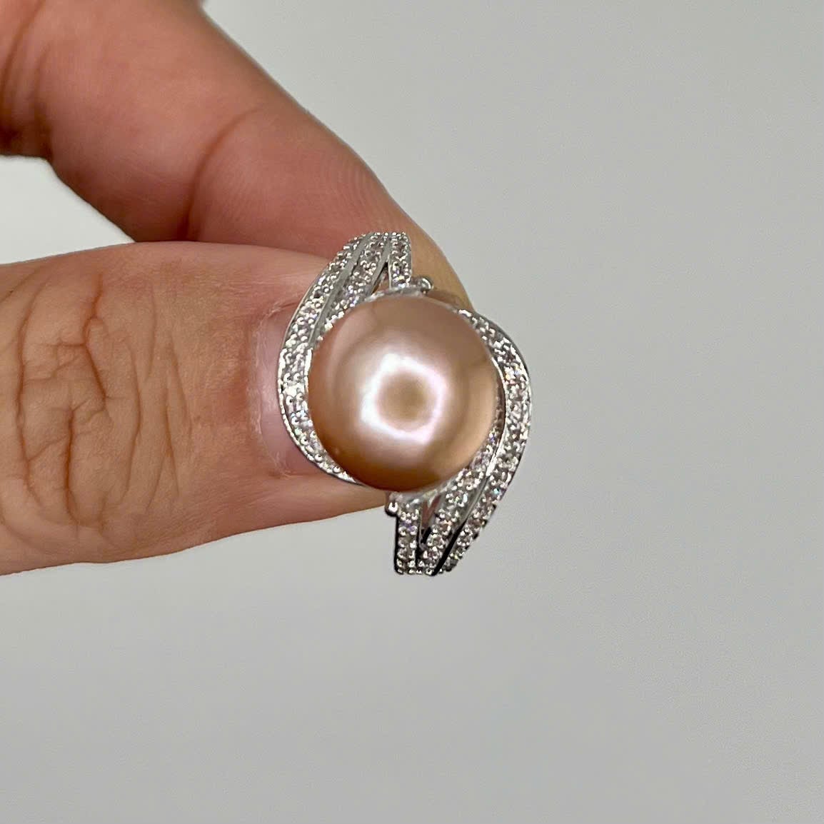 Nhẫn Ngọc Trai Size Lớn 11-12mm Tự Nhiên Sang Trọng Quý Phái Ngọc trai Giá Sỉ Phú Quốc MADAME HIEN PEARLS NT026