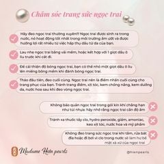 Bông Tai Dây Đồng Hồ Mặt Tua Rua Đính Ngọc Trai Giọt Nước Đen Tự Nhiên MADAME HIEN PEARLS Cho Nữ BTG161