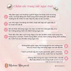 Bông Tai Tua Rua Lá Liễu Đính Hạt Ngọc Trai Giọt Nước Tự Nhiên Thời Trang MADAME HIEN PEARLS Cho Nữ BTG166