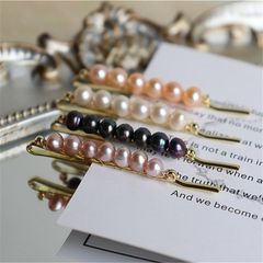 Kẹp Tóc 7 Hạt Ngọc Trai Tự Nhiên Cổ Điển Sang Trọng MADAME HIEN PEARLS Cho Nữ PKT018