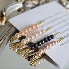 Kẹp Tóc 7 Hạt Ngọc Trai Tự Nhiên Cổ Điển Sang Trọng MADAME HIEN PEARLS Cho Nữ PKT018