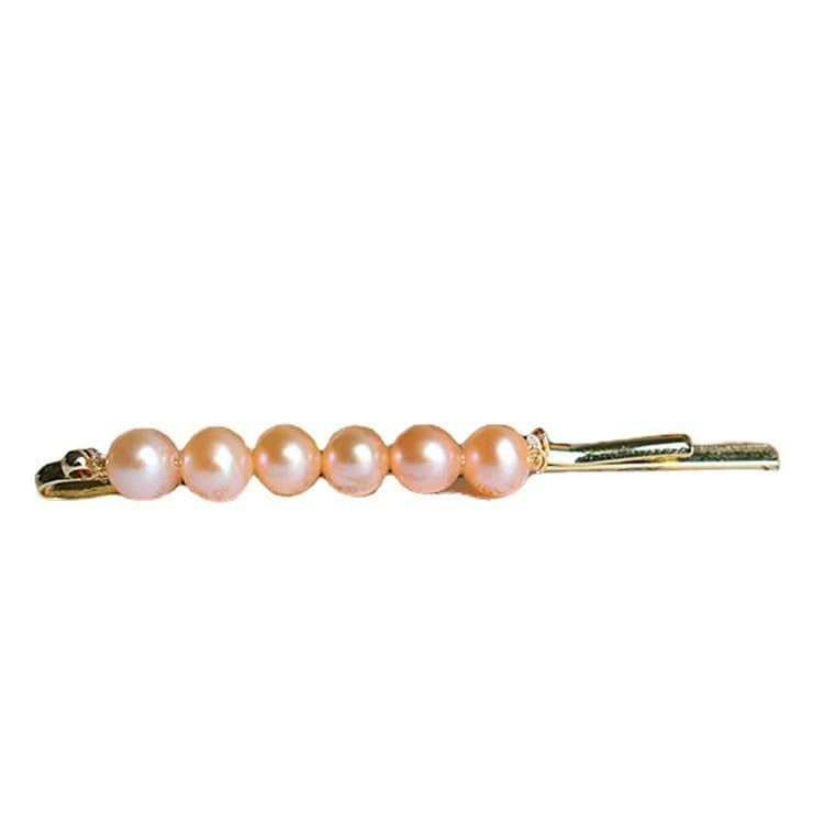 Kẹp Tóc 7 Hạt Ngọc Trai Tự Nhiên Cổ Điển Sang Trọng MADAME HIEN PEARLS Cho Nữ PKT018