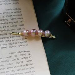 Kẹp Tóc Đính 4 Hạt Ngọc Trai Baroque Thiên Nhiên Cao Cấp MADAME HIEN PEARLS Cho Nữ PKT021