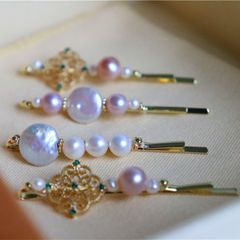 Kẹp Tóc Đính Ngọc Trai Baroque Thiên Nhiên Cao Cấp MADAME HIEN PEARLS Cho Nữ PKT022