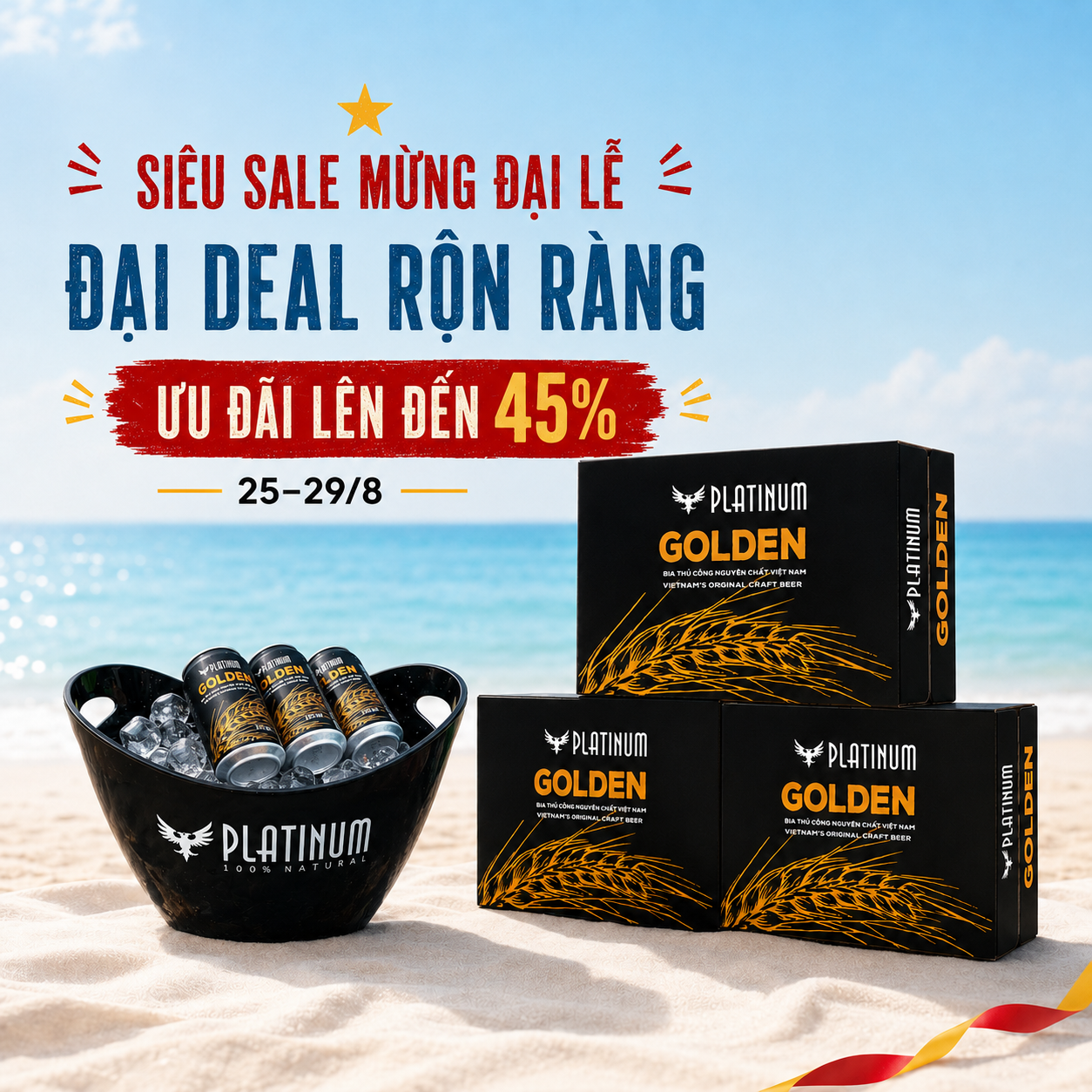  COMBO 3 THÙNG GOLDEN - SIÊU SALE MỪNG ĐẠI LỄ 2/9 – ƯU ĐÃI LÊN ĐẾN 45% 