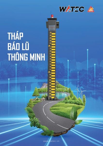  Tháp báo lũ thông minh 