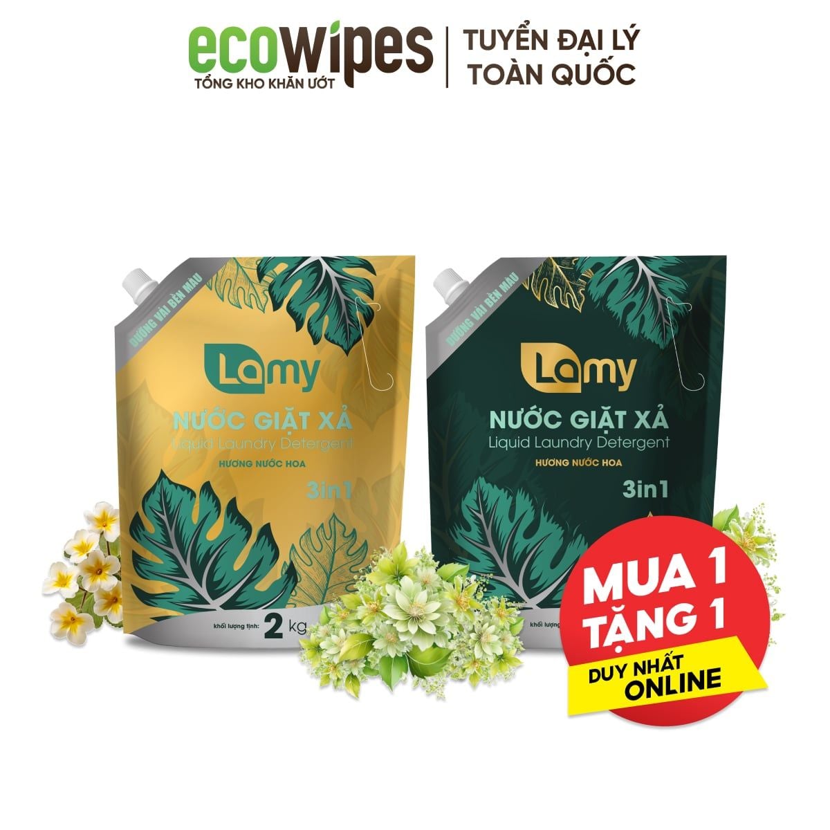  Nước Giặt Lamy Túi 2kg 
