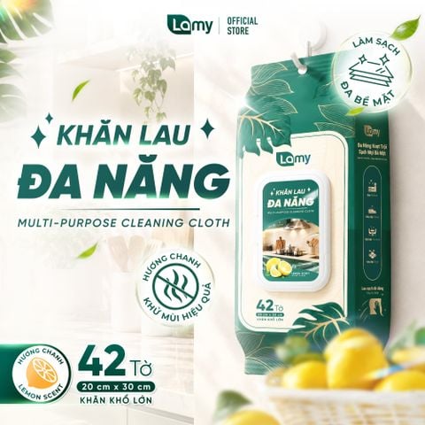  Khăn Lau Đa Năng Lamy 42 Tờ 