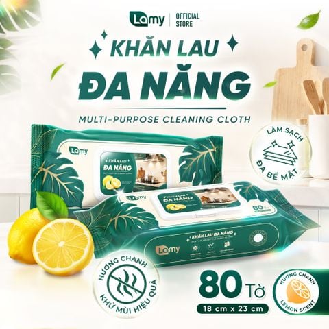  Khăn Lau Đa Năng Lamy 80 Tờ 