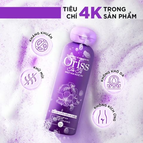 Dung Dịch Vệ Sinh Phụ Nữ ORISS Tía Tô Làm Sạch Dịu Nhẹ 200ML