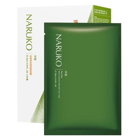 Mặt Nạ Naruko Chiết Xuất Tràm Trà Kiềm Dầu Giảm Mụn 26ml