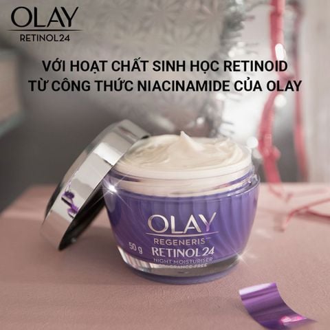Kem Dưỡng Olay Retinol24 Ngừa Lão Hóa Ban Đêm 50g