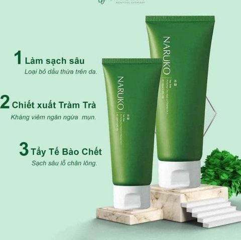 Sữa Rửa Mặt Naruko Dạng Bùn Chiết Xuất Tràm Trà 120g