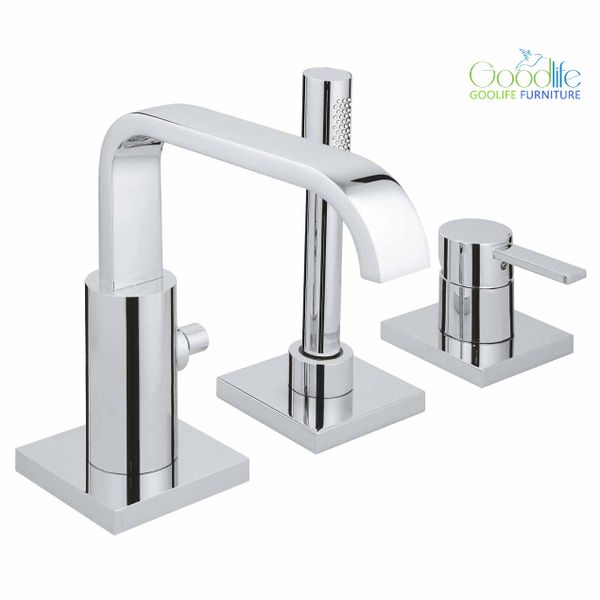  Vòi bồn tắm 3 lỗ nóng lạnh kèm tay sen Allure GROHE 19316000 