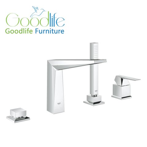  Vòi bồn tắm 4 lỗ nóng lạnh kèm tay sen Allure Brilliant GROHE 19787001 