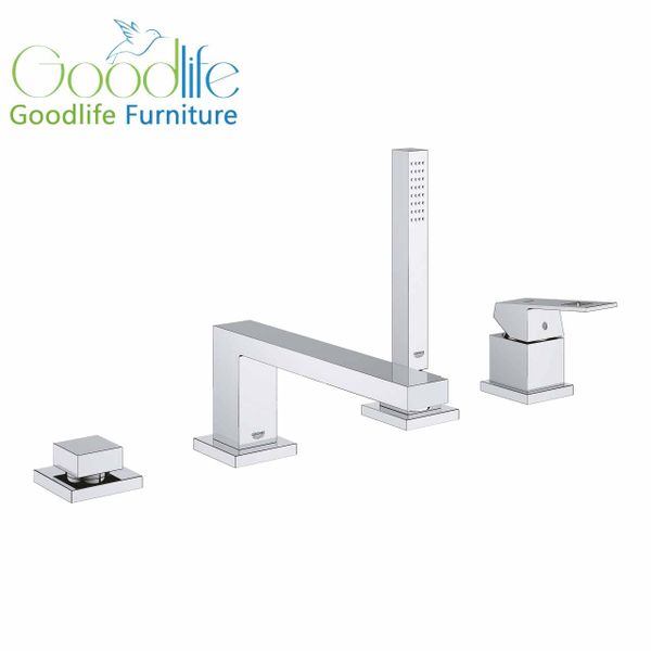  Vòi bồn tắm 4 lỗ nóng lạnh kèm tay sen Eurocube GROHE 19897001 