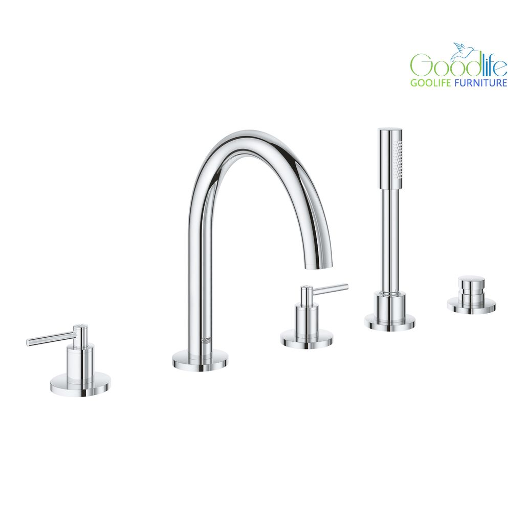 Vòi bồn tắm 5 lỗ nóng lạnh kèm tay sen Atrio GROHE 19922003