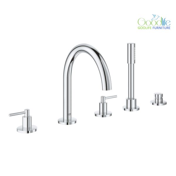  Vòi bồn tắm 5 lỗ nóng lạnh kèm tay sen Atrio GROHE 19922003 