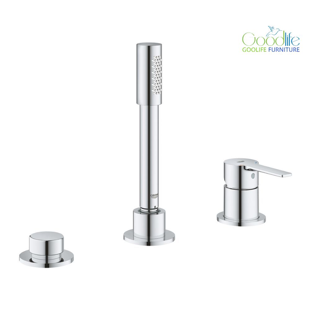 Vòi bồn tắm 3 lỗ nóng lạnh kèm tay sen Lineare GROHE 19965001