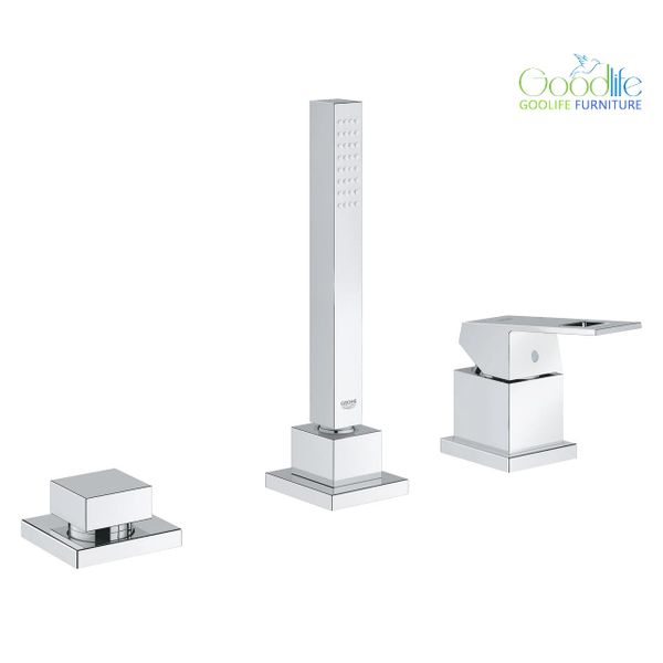  Vòi bồn tắm 3 lỗ nóng lạnh kèm tay sen Eurocube GROHE 19966000 