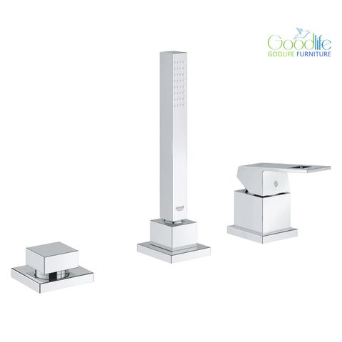  Vòi bồn tắm 3 lỗ nóng lạnh kèm tay sen Eurocube GROHE 19966000 