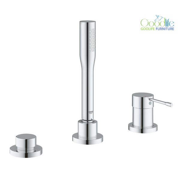  Vòi bồn tắm 3 lỗ nóng lạnh kèm tay sen Essence GROHE 19976001 