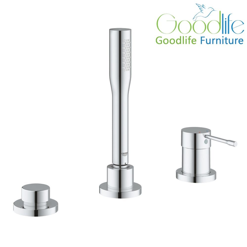 Vòi bồn tắm 3 lỗ nóng lạnh kèm tay sen Essence GROHE 19976001