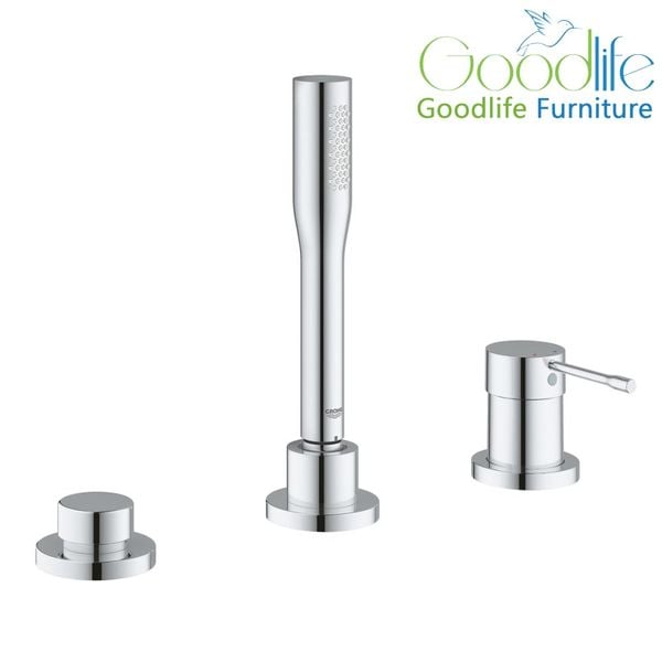  Vòi bồn tắm 3 lỗ nóng lạnh kèm tay sen Essence GROHE 19976001 