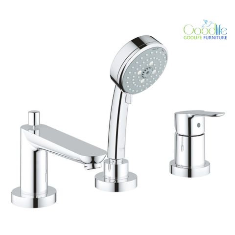  Vòi bồn tắm 3 lỗ nóng lạnh kèm tay sen Bauedge GROHE 25117000 