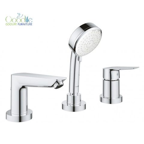  Bộ vòi xả 3 lỗ gắn thành bồn tắm BauEdge Grohe 2511710A 