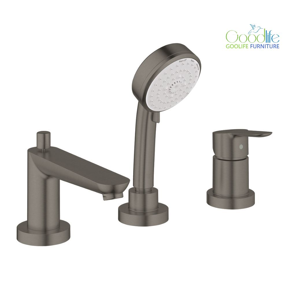 Vòi bồn tắm 3 lỗ nóng lạnh kèm tay sen BauEdge GROHE 25117ALC