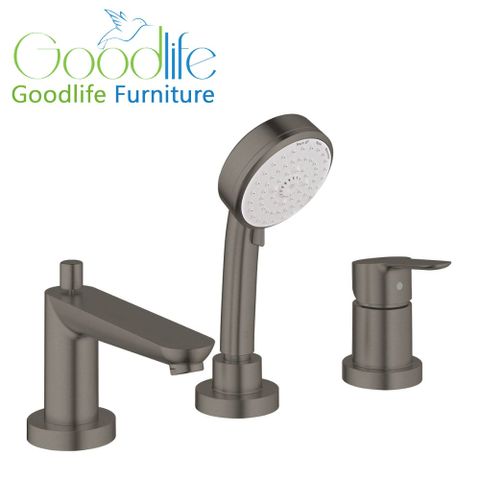  Vòi bồn tắm 3 lỗ nóng lạnh kèm tay sen BauEdge GROHE 25117ALC 