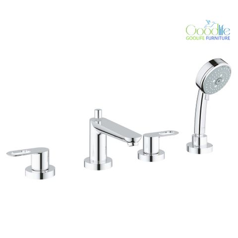  Vòi bồn tắm 4 lỗ nóng lạnh kèm tay sen BauLoop GROHE 25119000 
