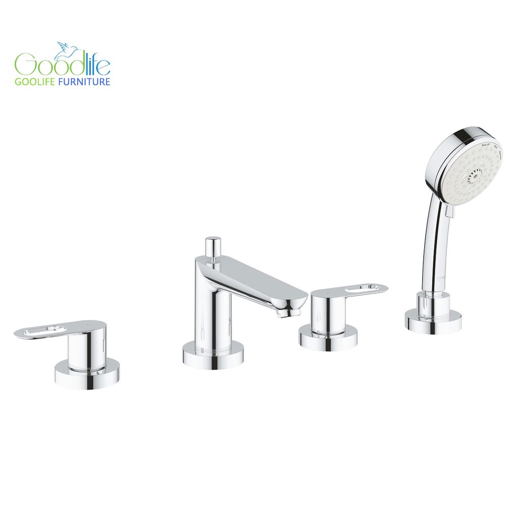 Vòi bồn tắm 4 lỗ nóng lạnh kèm tay sen BauLoop GROHE 2511900A