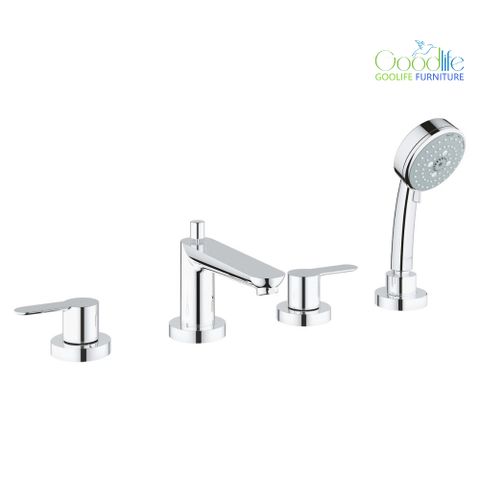  Vòi bồn tắm 4 lỗ nóng lạnh kèm tay sen BauEdge GROHE 25120000 