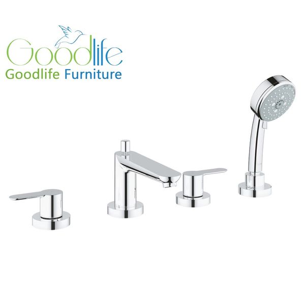  Vòi bồn tắm 4 lỗ nóng lạnh kèm tay sen BauEdge GROHE 25120000 