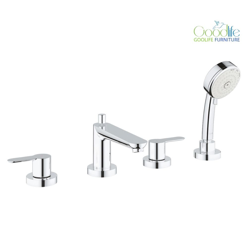 Vòi bồn tắm 4 lỗ nóng lạnh kèm tay sen BauEdge GROHE 2512000A
