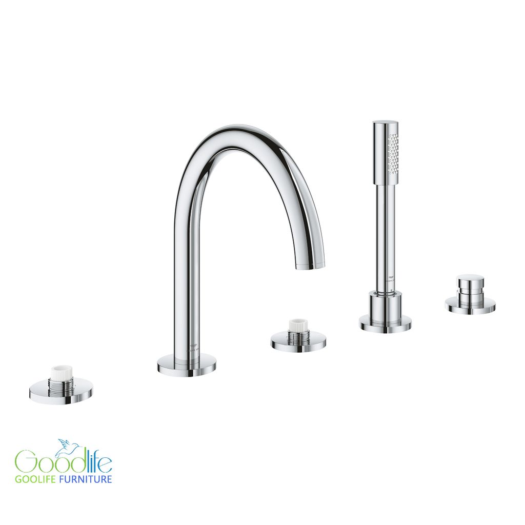 Vòi bồn tắm 5 lỗ nóng lạnh kèm tay sen Atrio GROHE 25224000