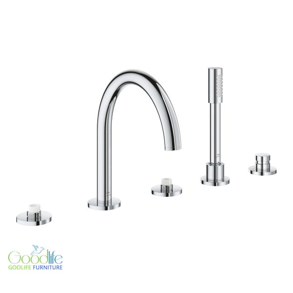  Vòi bồn tắm 5 lỗ nóng lạnh kèm tay sen Atrio GROHE 25224000 