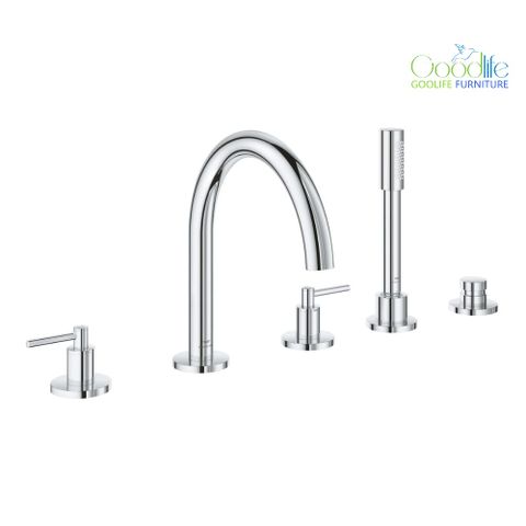  Vòi bồn tắm 5 lỗ nóng lạnh kèm tay sen Atrio GROHE 29407000 