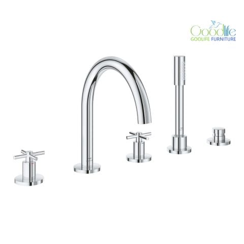 Vòi bồn tắm 5 lỗ nóng lạnh kèm tay sen Atrio GROHE 29408000 