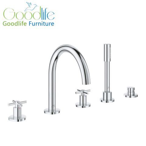  Vòi bồn tắm 5 lỗ nóng lạnh kèm tay sen Atrio GROHE 29408000 