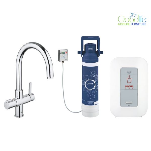  Bộ vòi rửa chén & bộ đun nước sôi Red Duo GROHE 30058000 