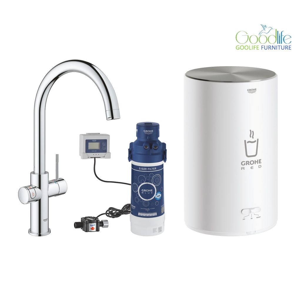 Bộ vòi rửa chén nước sôi Red Duo M-Size Grohe 30058001
