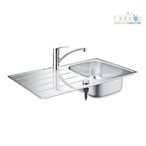  Chậu rửa chén 1 hộc cánh trái tích hợp vòi bếp Eurosmart GROHE 31565SD1 