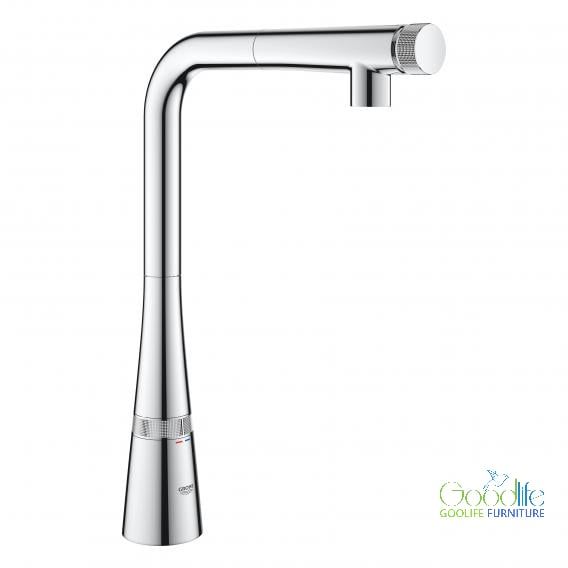  Vòi bếp dây rút nóng lạnh Zedra Smart Control GROHE 31593002 