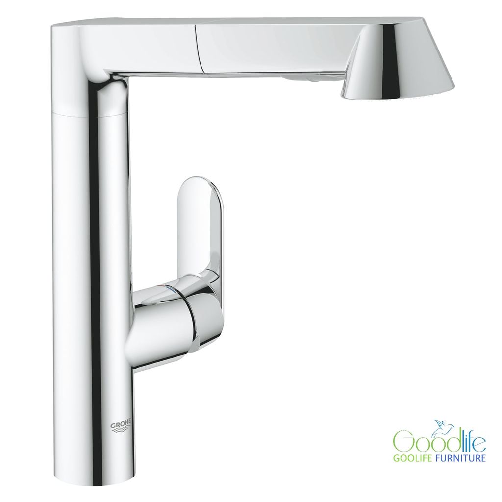 Vòi bếp dây rút nóng lạnh K7 Grohe 32176000