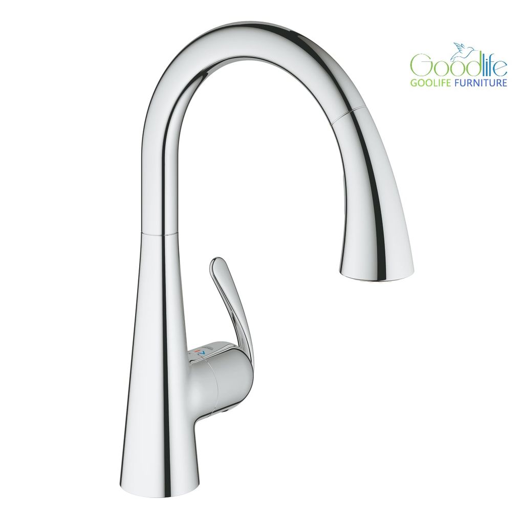 Vòi bếp dây rút nóng lạnh Zedra Grohe 32294001