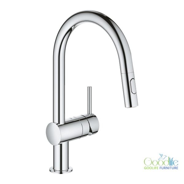  Vòi bếp dây rút nóng lạnh Minta GROHE 32321002v 